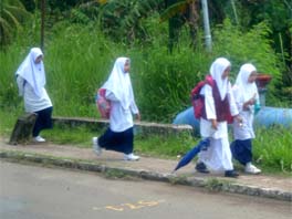 マレーシアの小学生